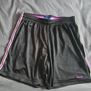 ⭐️Reebok Black and Pink Athletic Mesh Shorts
